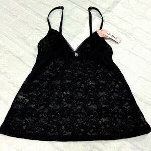 Affinitas Lace Trim Cami S NWT